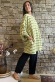 Porto Button Back Breton Tunic Soft Olive 